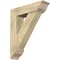 Ekena Millwork Traditional Traditional Rough Sawn Bracket w/ Offset Brace, Douglas Fir, 8"W x 30"D x 36"H BKT0806X30X36TRA01RDF - alternate 1